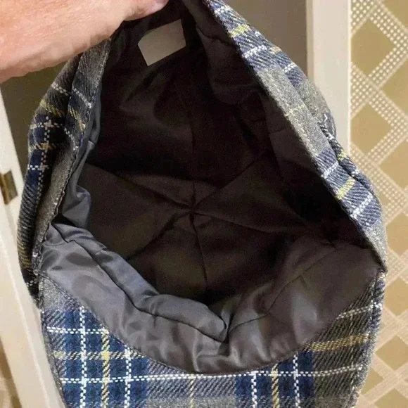 Plaid Newsboy Hat-Women - Picture 3 of 3